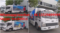 best price new customized Mobile LED advertising truck for VIVO Mobile Phone for sale, FAW P6 LED billboard truck