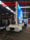 Factory sale mobile up-straight LED billboard advertising semitrailer, outdoor mobile LED displays billboard vehicle
