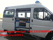 HOT SALE! new lowest price JMC 4*2 LHD diesel smaller transporting ambulance for sale, smallest diesel ambulance
