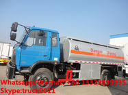 Factory customized dongfeng 4*2 RHD 10,000L gasoline tank delivery truck for sale,cheapest dongfeng 10m3 fuel tank truck
