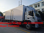 new design FOTON Euro 5 cold room truck, refrigerated van truck for transported fresh vegetables and fruits for sale