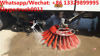 best price Customized dongfeng 4*2 road sweeping and washing vehicle for sale, wholesale price street cleaning truck