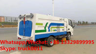 Factory sale good price Shangqi Yuejin 4*2 LHD gasoline smallest street sweeping vehicle,smallest road sweeper truck