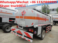 2020s new cheapest price YUEJIN 4*2 LHD 8,000Liters oil tank truck for sale, refueler truck, fuel dispensing truck