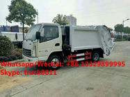 cheapest price Kaima brand 4*2 LHD compacted garbage truck for sale,Good price refuse garbage compactor truck