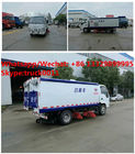 Factory sale best price ISUZU 4*2 LHD 98hp diesel street sweeping vehicle, street broom bear sweeper truck for sale
