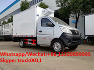 Cheapest price brand new LHD 98hp gasoline Chang’an refrigerated truck for sale,smaller frozen minvan vehicle for sale