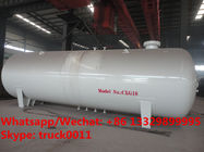 China made best price 20tons lpg gas storage tank with accessories for sale, Bullet type stationary propane gas tank