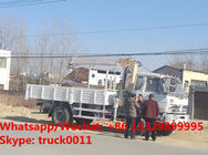 Factory sale high quality and competitive price Dongfeng brand 190hp diesel 6.3tons telescopic truck with crane