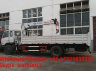 Factory sale high quality and competitive price Dongfeng brand 190hp diesel 6.3tons telescopic truck with crane