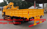 Factory sale good price dongfeng 4*2 LHD/RHD truck with 2tons folded crane boom, 2ton small cargo truck with folded boom