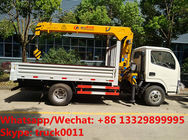 HOT SALE! dongfeng 3tons telescopic boom mounted on cargo truck for sale， factory sale best price truck with crane