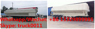 new best price 50cbm-60cbm poultry feed container semitrailer for sale,electric discharging animal bulk feed trailer