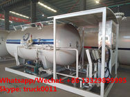 factory sale best price 6tons skid lpg gas tank with lpg gas dispenser for automobiles, skid lpg gas refilling station