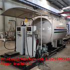 cheapest price customized 4tons skid lpg gas tanker with electronic filling scales, skid lpg filling plant with scales