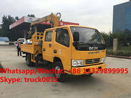 HOT SALE! New brand dongfeng double cabs 2tons telescopic boom mounted on truck, best price truck with crane