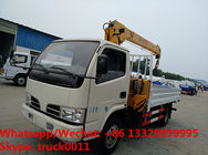 HOT SALE! Best price CLW brand 2tons telescopic boom mounted on truck, 2T truck with crane for sale