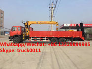 Customized 210hp diesel 10t-12t telescopic boom mounted on truck for sale, HOT SALE!Best price dongfeng truck with crane