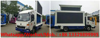 Customized SINO TRUK HOWO 4*2 LHD diesel P6 mobile LED truck for sale, HOT SALE! best price HOWO mobile LED truck
