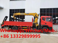 HOT SALE! Dongfeng T5 4*2 Euro 5 8tons telescopic crane boom mounted on truck for sale, Higher quality truck with crane
