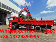 best seller-dongfeng 4*2 LHD 180hp diesel Euro 5 8tons knuckles crane boom mounted on truck for sale, crane on truck