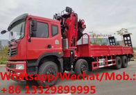 Dongfeng T7 8*4 20TONS knuckle crane boom mounted on truck for sale, HOT SALE! 20tons cargo truck with crane