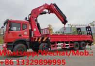 Dongfeng T7 8*4 20TONS knuckle crane boom mounted on truck for sale, HOT SALE! 20tons cargo truck with crane