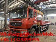 customized brand new dongfeng teshang 270hp diesel 12tons XCMG telescopic crane boom mounted on cargo truck for sale