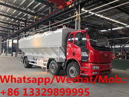 Customized FAW J6 6*2 LHD 245hp diesel Euro 5 30cbm 15tons bulk animal feed transportation vehicle for sale,  feed truck