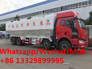 brand new FAW 325hp diesel Euro 5 40cbm 20tons electronic/hydraulic discharging bulk feed truck for sale,