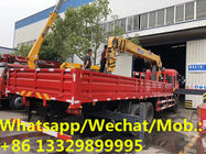 Dongfeng brand 6*4 12tons-14tons telescopic crane boom mounted on truck for sale, cargo truck with crane for sale