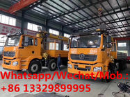 SHACMAN brand 8*4 LHD 336hp diesel 16tons telescopic crane boom mounted on truck for sale, cargo truck with crane