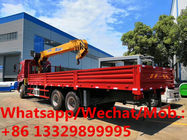 LIUQI brand 6*4 LHD 12tons yuchai 290hp 12T telescopic crane boom mounted on truck for sale, caego truck with crane