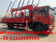 HOT SALE! Dongfeng T5 4*2 LHD 8tons yuchai 180hp diesel telescopic crane boom mounted on truck, cargo truck with crane