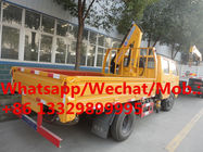 HOT SALE! JMC 156hp diesel 2tons telescopic crane boom mounted on truck for sale, JMC double cabs truck with crane