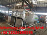HOT SALE! Customized CLW 10tons skid lpg gas station with 2 lpg gas dispensers, skid lpg gas tanker with lpg dispensers