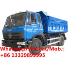 good quality and best price 6 wheels 8t garbage dumper truck with hydraulic cover for sale, dongfeng 170hp dump tipper