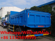 good quality and best price 6 wheels 8t garbage dumper truck with hydraulic cover for sale, dongfeng 170hp dump tipper