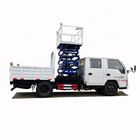 cheaper price JMC new 10m fork lift aerial working platform truck for sale, Scissor type overhead platform truck