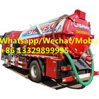 Customized CLW brand HOWO RHD 8CBM vacuum suction truck for sale, good price HOWO sewage suction truck for sale