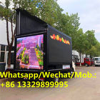 High quality customized Mobile LED advertising screen for sale, 3 sides full color Mobile LED screen mounted on truck