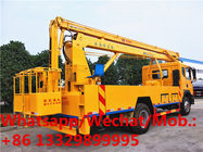new face dongfeng 4*2 LHD D9 18m-22m hydraulic aerial working platform truck for sale, best price overhead working truck