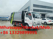 ISUZU LHD 5cbm 120hp diesel Euro 6 garbage compactor truck for sale, good price ISUZU 3-4tons compacted garbage truck