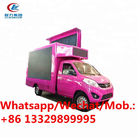 Cheapest FOTON mini led advertising campaign trucks for sale,HOT SALE! Gasoline engine mobile LED advertising vehicle