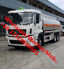 customized aluminum alloy 20cbm bulk oil transported tanker truck for sale, HOT SALE! DONGFENG fuel tanker vehicle