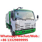 Japan ISUZU 6-8cbm compression garbage truck, Customized ISUZU 5T Rear compactor garbage truck sale in Philippines