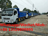 HOT SALE! customized Dongfeng 4*2 LHD 5T-7T dump tipper truck with hydraulic cover, factory sale domestic wastes tipper