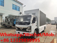 China supplier Dongfeng diesel engine P6 mobile LED advertising truck for sale, good price colorful LED screen vehicle