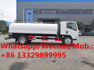 Customized ISUZU diesel stainless steel drinking water transported vehicle for sale, foodgrade liquid food tanekr truck