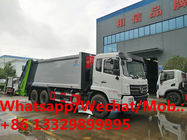 HOT SALE!biggest volume 20cbm garbage compactor truck, Dongfeng diesel 20cbm compacted garbage vehicle for sale